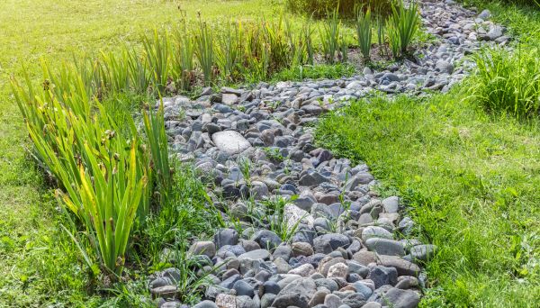 River Rock Garden Installation in Santa Ana